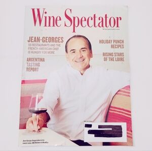 🍭7/$15 Wine Spectator Magazine November 2025 Jean-Georges Vongerichten